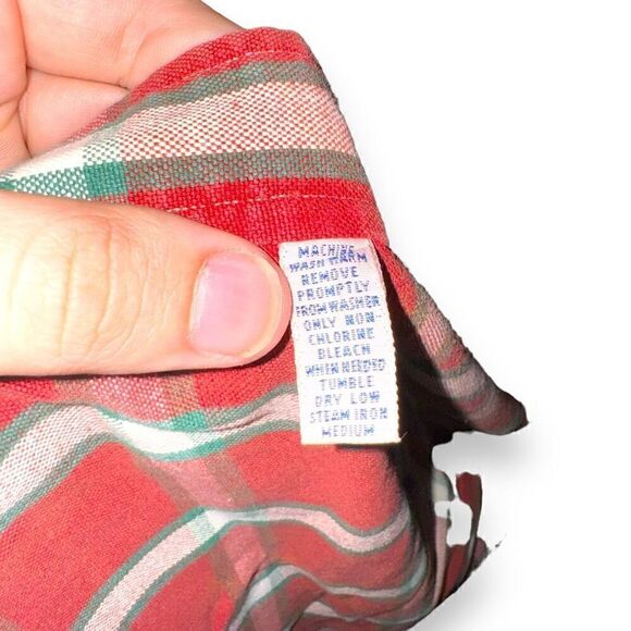 80s Red Polo Ralph Lauren Oxford Button Down Shirt XL - Picture 6 of 8